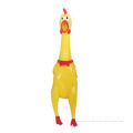 Screaming Yellow Rubber Chicken Pet Dog Toys Squeak Squeaker Chew Toy Gift